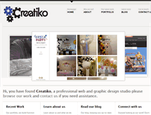 Tablet Screenshot of creatiko.com